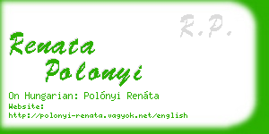 renata polonyi business card